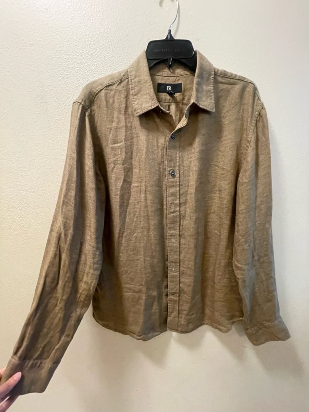 Banana Republic Men's Brown Linen-Blend Shirt - M - Picture 4 of 4